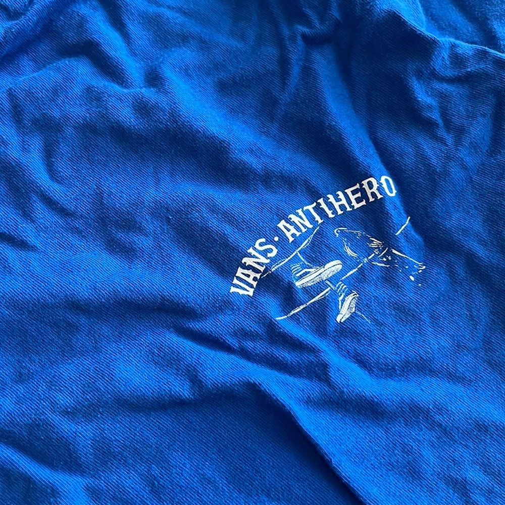 VANS X ANTIHERO BLUE CROPPED TSHIRT